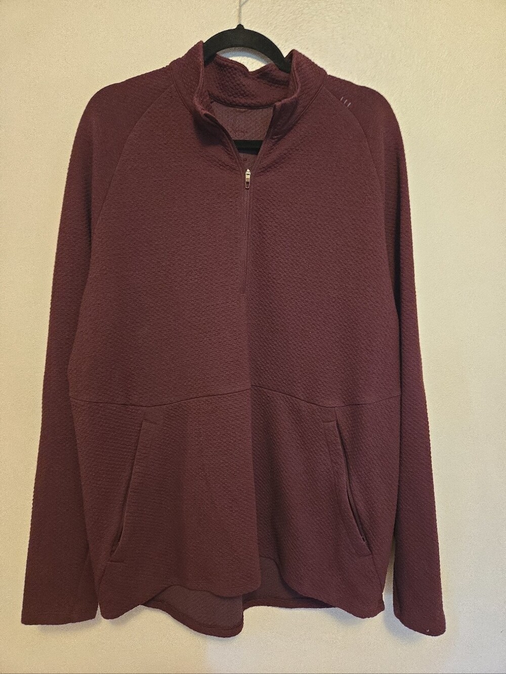 Lululemon Mens At Ease Half-Zip Pullover Sweatshirt Purple XL